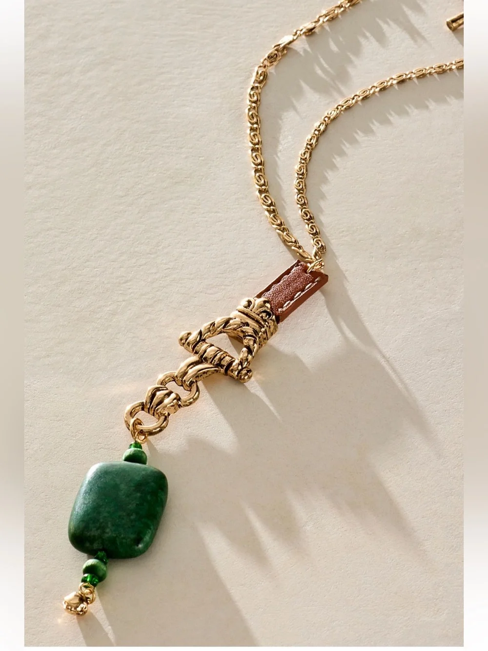 NWOT Free People Winslet Layer Necklace Gold Combo